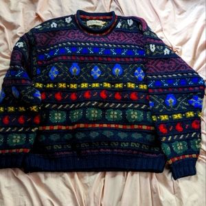 Vintage Large L.L. Bean 100% Wool Sweater